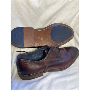 Italo Men’s Dress Shoes Size 10.5 Leather Formal Business Derby Deep Burgundy